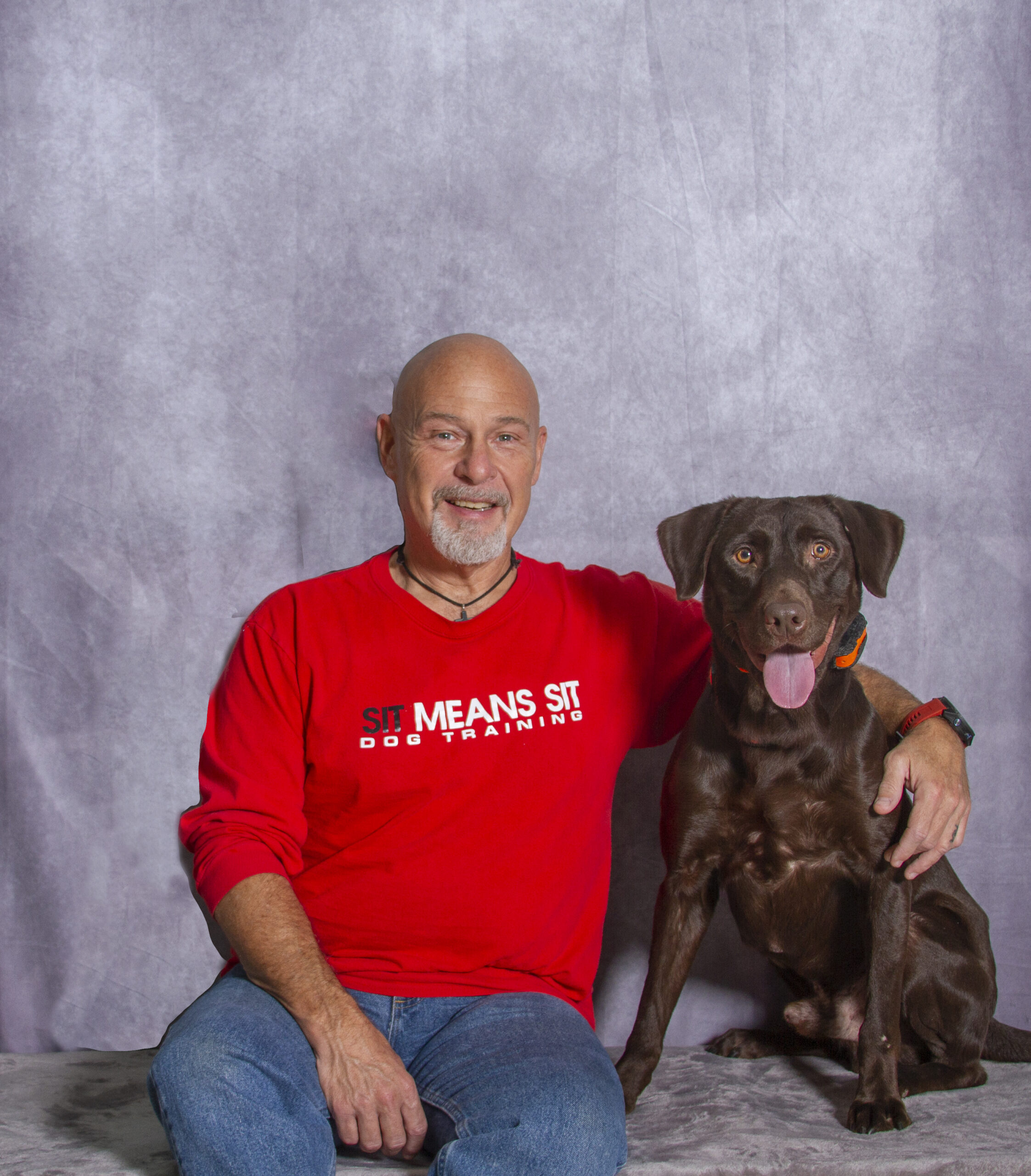 mike with his dog